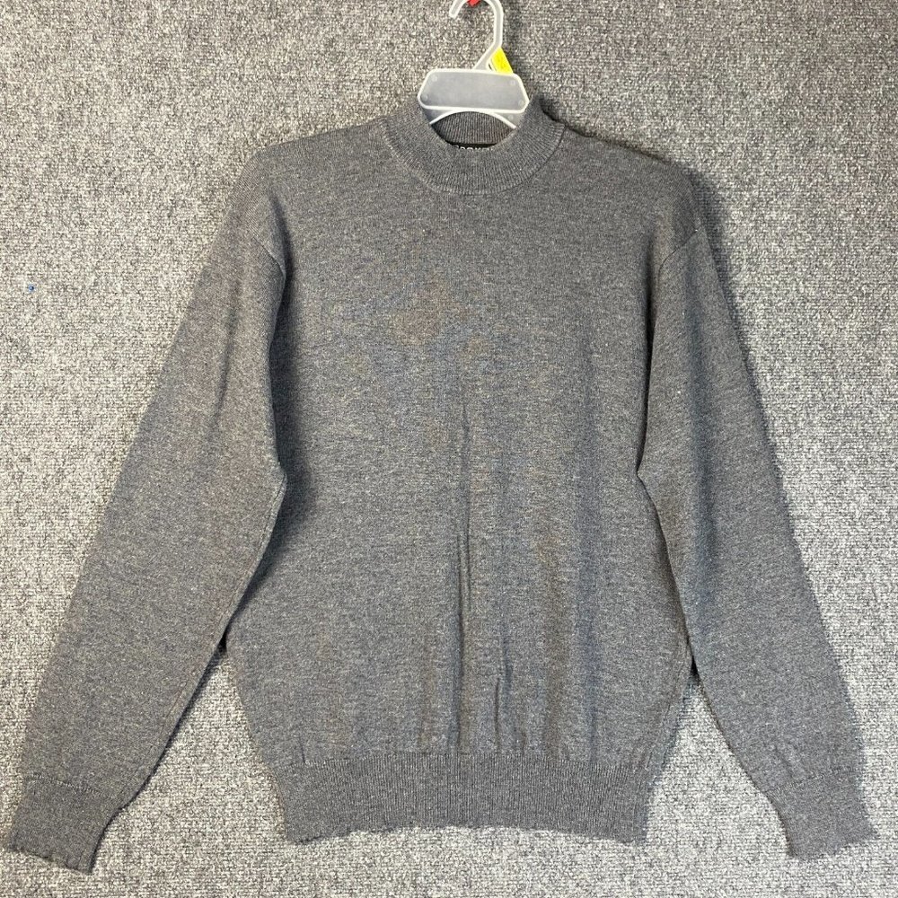Pronti Sweater XL Men's Pullover Gray 100% Acrylic Adults Long Sleeve
